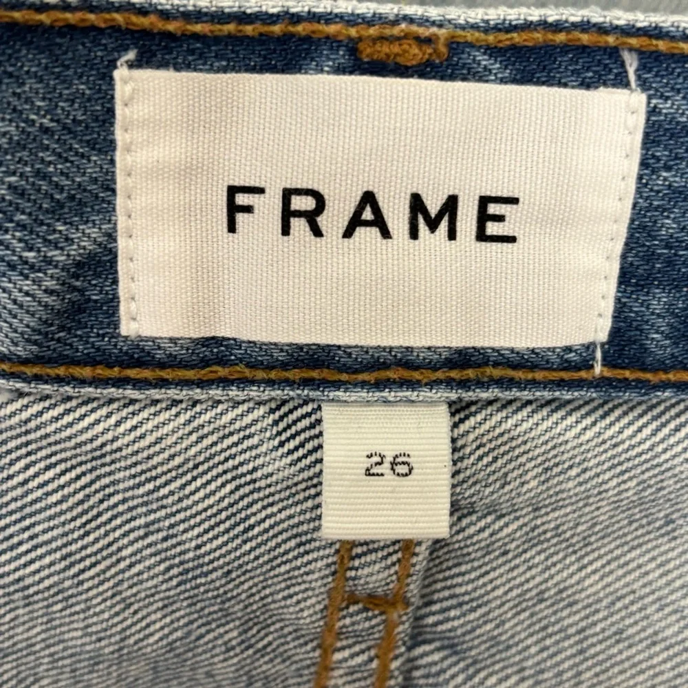 Frame Le Ultra Baggy Lomond‎ Slash Denim Jean Shorts Size 26